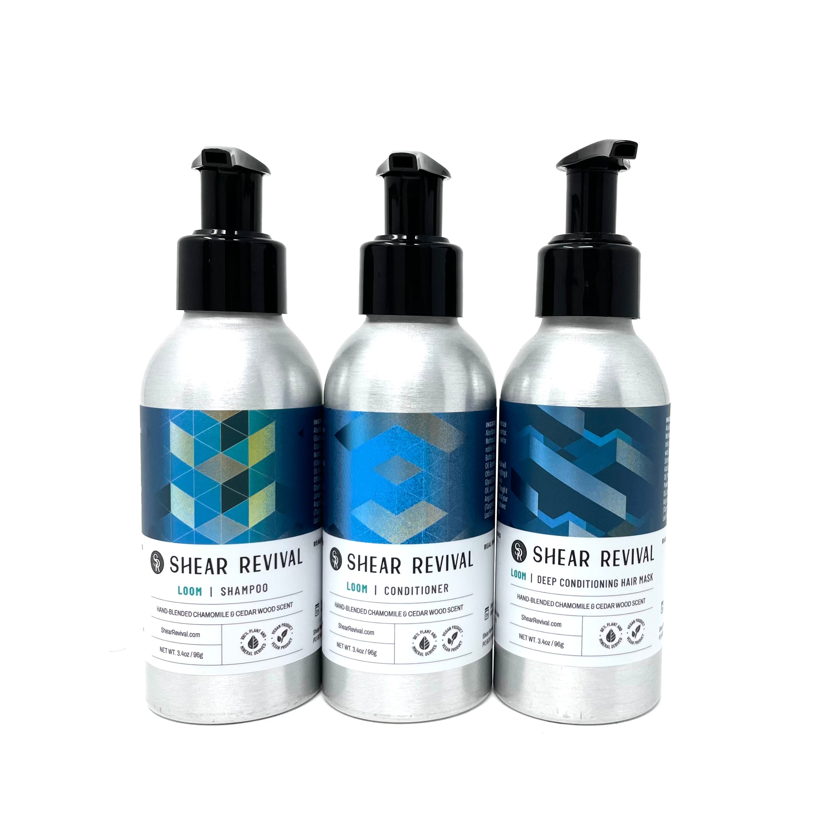 Loom Shampoo, Conditioner, and Deep Conditioning Mask Bundle